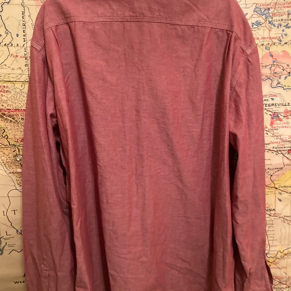 Lucky Brand XXL Red Chambray Shirt - Picture 5 of 6